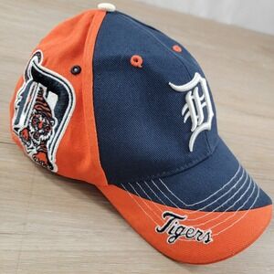 Detroit Tigers Baseball Cap Adult One Size Navy Orange MLB Genuine Merchandise